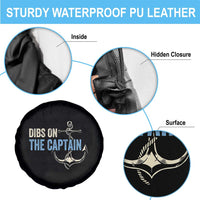 Funny Dibs On The Captain Spare Tire Cover Boating Boat Lover Anchor