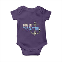 Funny Dibs On The Captain Baby Onesie Boating Boat Lover Anchor