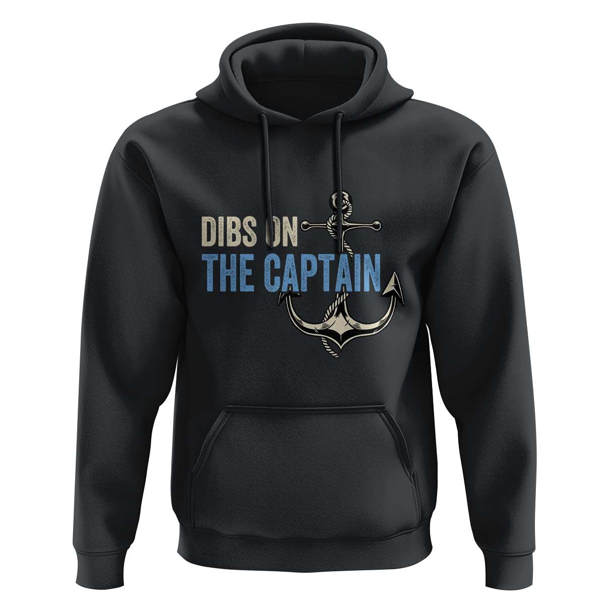Funny Dibs On The Captain Hoodie Boating Boat Lover Anchor