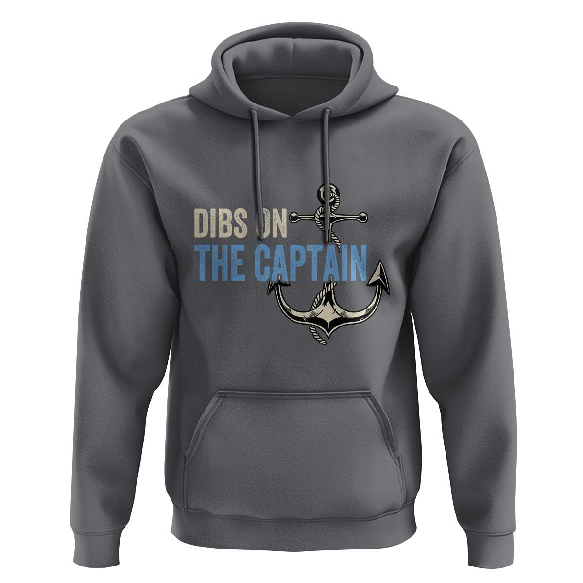 Funny Dibs On The Captain Hoodie Boating Boat Lover Anchor