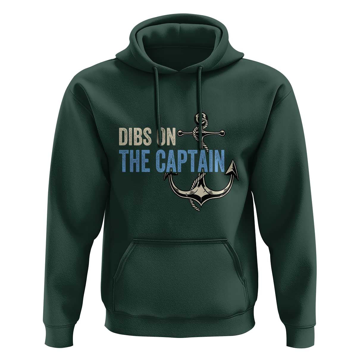 Funny Dibs On The Captain Hoodie Boating Boat Lover Anchor