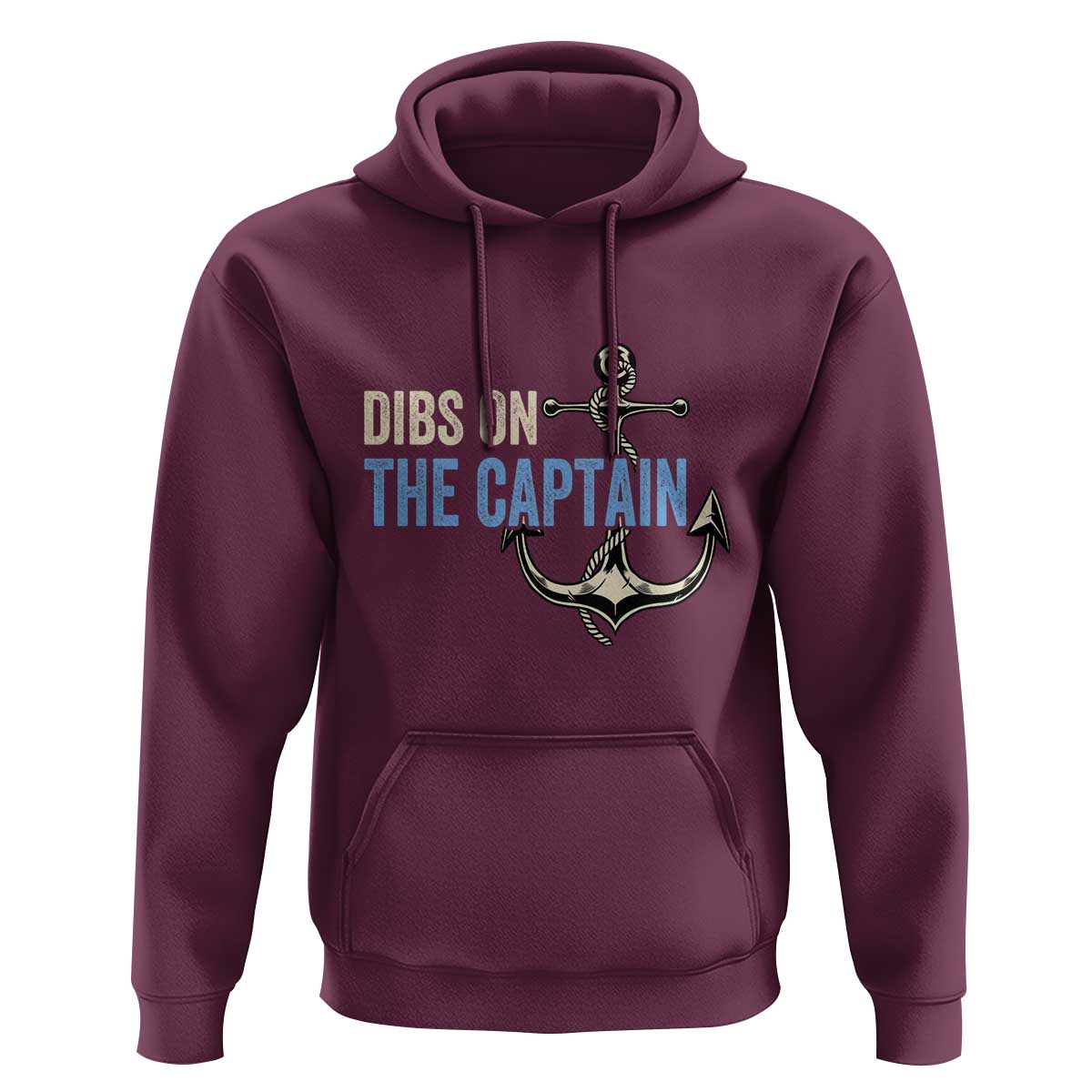 Funny Dibs On The Captain Hoodie Boating Boat Lover Anchor
