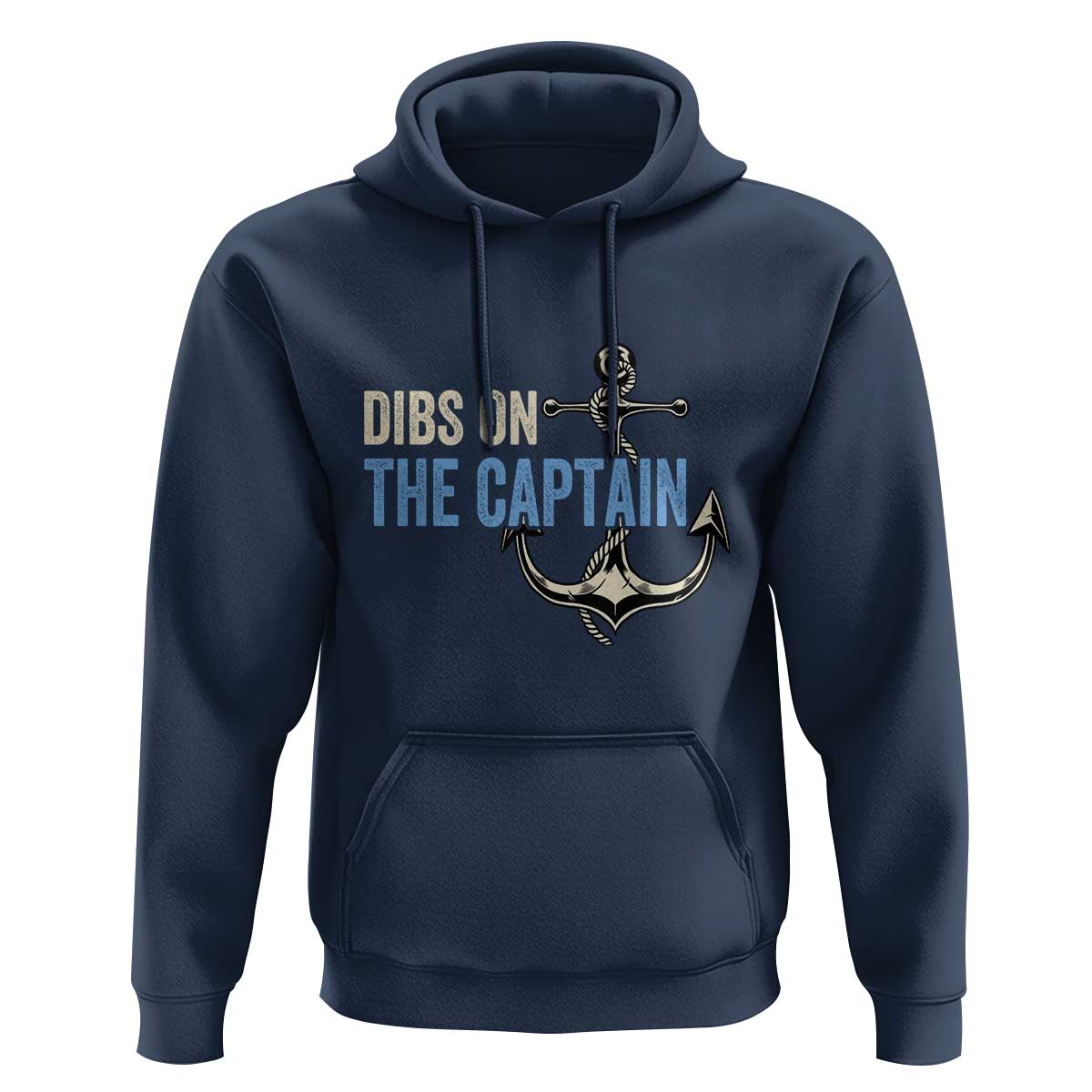 Funny Dibs On The Captain Hoodie Boating Boat Lover Anchor