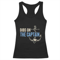 Funny Dibs On The Captain Racerback Tank Top Boating Boat Lover Anchor