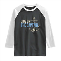 Funny Dibs On The Captain Raglan Shirt Boating Boat Lover Anchor