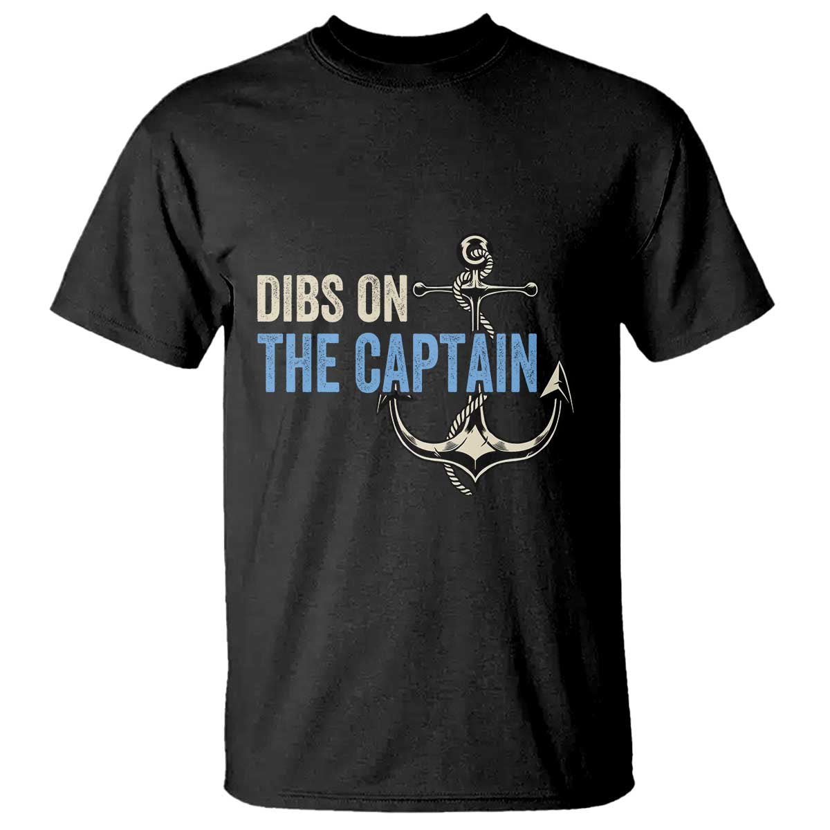 Funny Dibs On The Captain T Shirt Boating Boat Lover Anchor