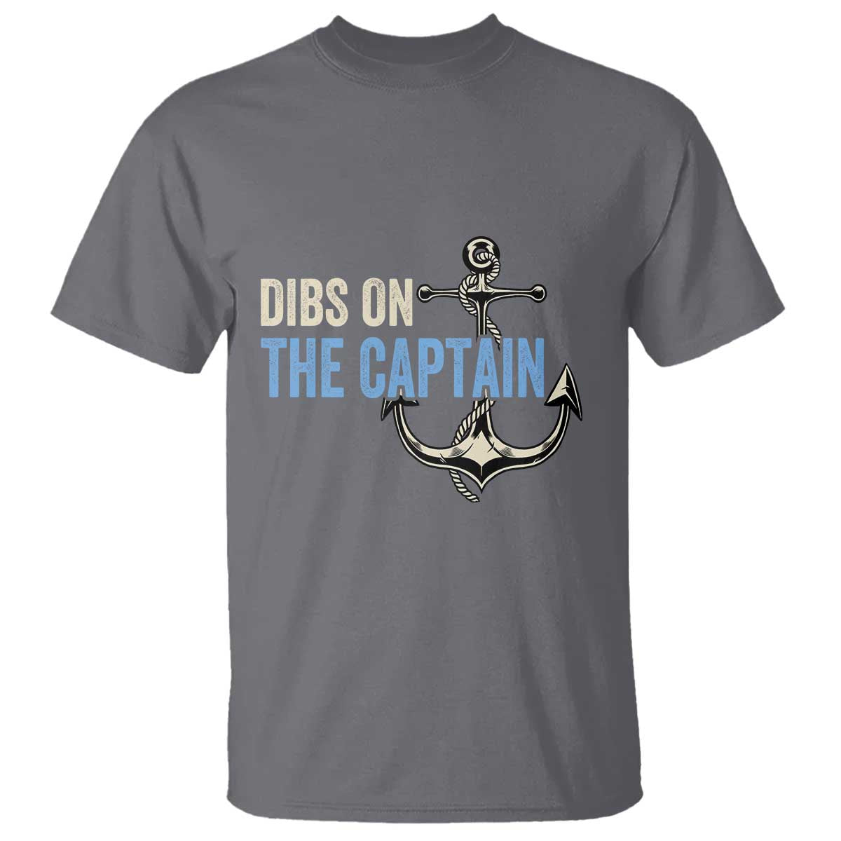 Funny Dibs On The Captain T Shirt Boating Boat Lover Anchor
