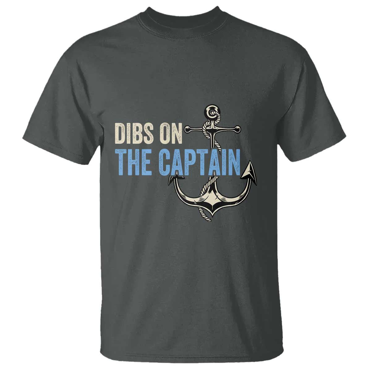 Funny Dibs On The Captain T Shirt Boating Boat Lover Anchor