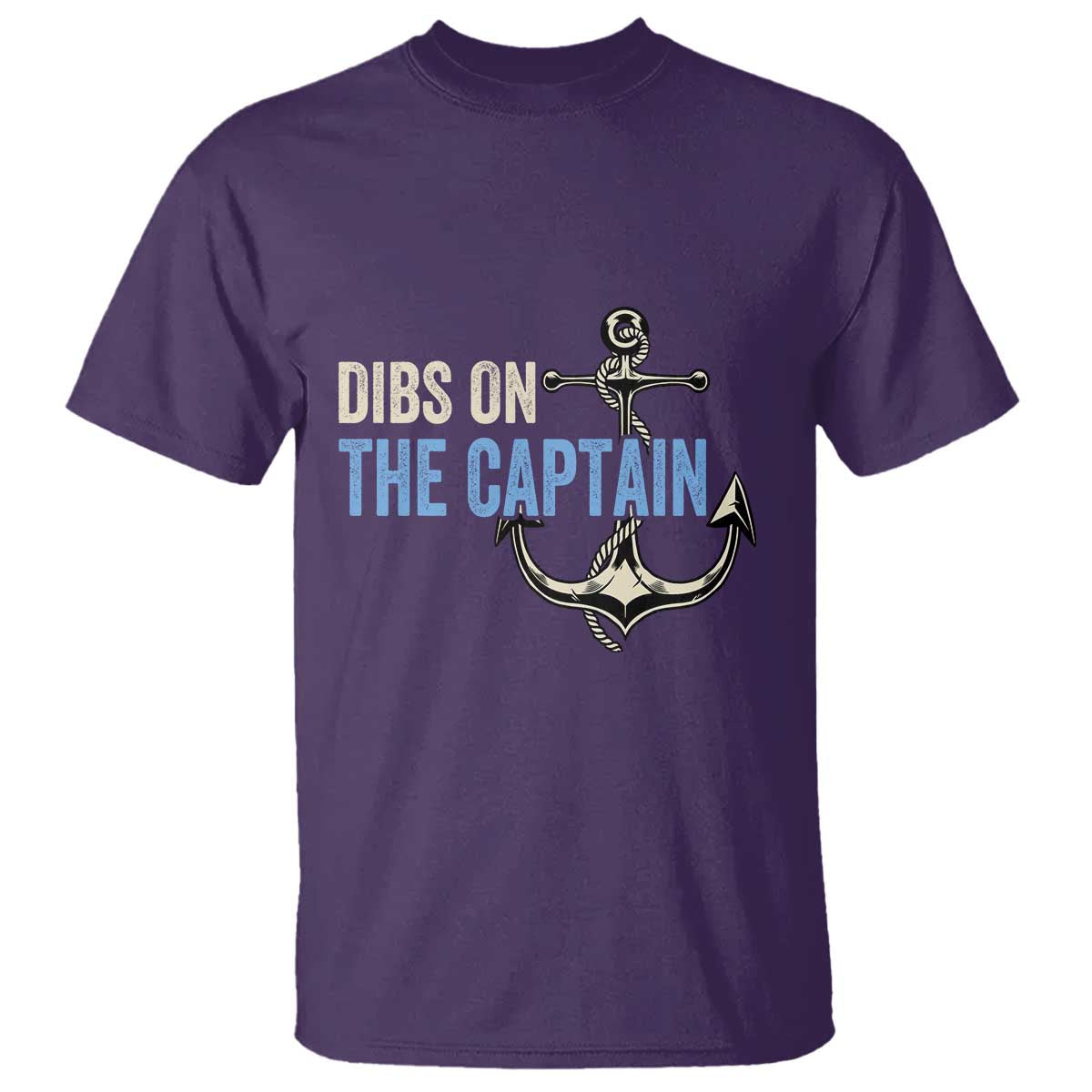 Funny Dibs On The Captain T Shirt Boating Boat Lover Anchor
