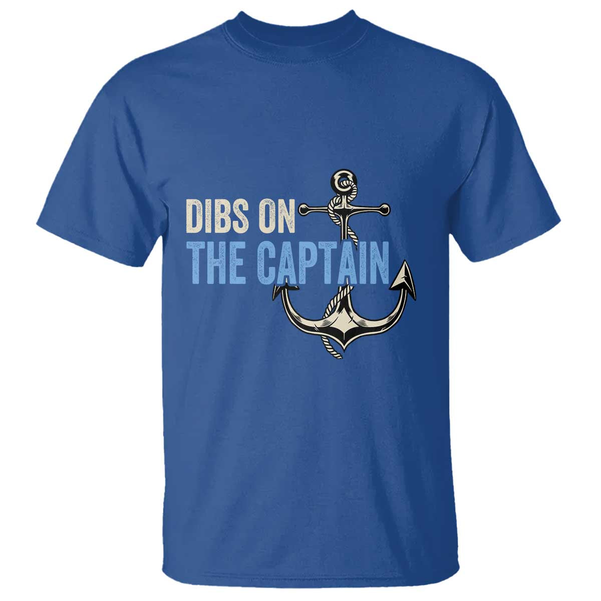 Funny Dibs On The Captain T Shirt Boating Boat Lover Anchor