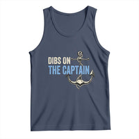 Funny Dibs On The Captain Tank Top Boating Boat Lover Anchor