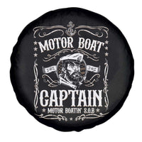 Funny Motor Boat Captain Spare Tire Cover Pontoon Boating Motor Boatin Lake