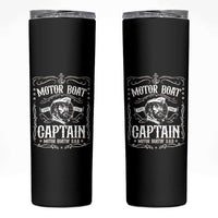 Funny Motor Boat Captain Skinny Tumbler Pontoon Boating Motor Boatin Lake