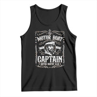 Funny Motor Boat Captain Tank Top Pontoon Boating Motor Boatin Lake