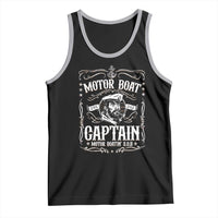 Funny Motor Boat Captain Tank Top Pontoon Boating Motor Boatin Lake