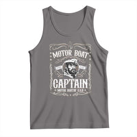 Funny Motor Boat Captain Tank Top Pontoon Boating Motor Boatin Lake