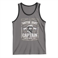 Funny Motor Boat Captain Tank Top Pontoon Boating Motor Boatin Lake