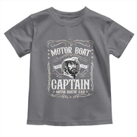Funny Motor Boat Captain Toddler T Shirt Pontoon Boating Motor Boatin Lake