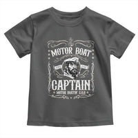 Funny Motor Boat Captain Toddler T Shirt Pontoon Boating Motor Boatin Lake