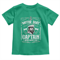 Funny Motor Boat Captain Toddler T Shirt Pontoon Boating Motor Boatin Lake
