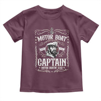 Funny Motor Boat Captain Toddler T Shirt Pontoon Boating Motor Boatin Lake