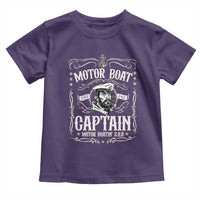 Funny Motor Boat Captain Toddler T Shirt Pontoon Boating Motor Boatin Lake