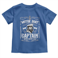 Funny Motor Boat Captain Toddler T Shirt Pontoon Boating Motor Boatin Lake
