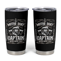 Funny Motor Boat Captain Tumbler Cup Pontoon Boating Motor Boatin Lake