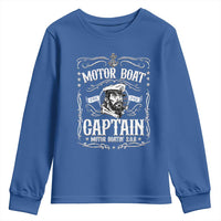 Funny Motor Boat Captain Youth Sweatshirt Pontoon Boating Motor Boatin Lake