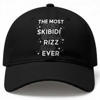 Funny The Most Ohio Skibidi Sigma Rizz Dad Ever Baseball Cap Father's Day