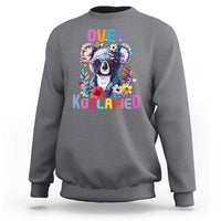 Funny Koala Sweatshirt Over Koalafied Cute Colorful Bear - Wonder Print Shop