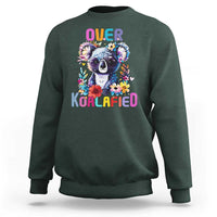 Funny Koala Sweatshirt Over Koalafied Cute Colorful Bear - Wonder Print Shop