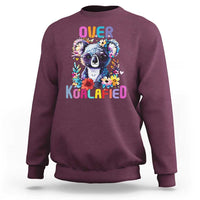 Funny Koala Sweatshirt Over Koalafied Cute Colorful Bear - Wonder Print Shop