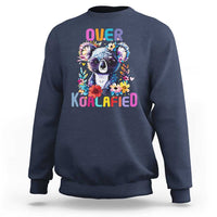 Funny Koala Sweatshirt Over Koalafied Cute Colorful Bear - Wonder Print Shop