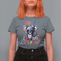 Funny Koala T Shirt For Women Over Koalafied Cute Colorful Bear - Wonder Print Shop