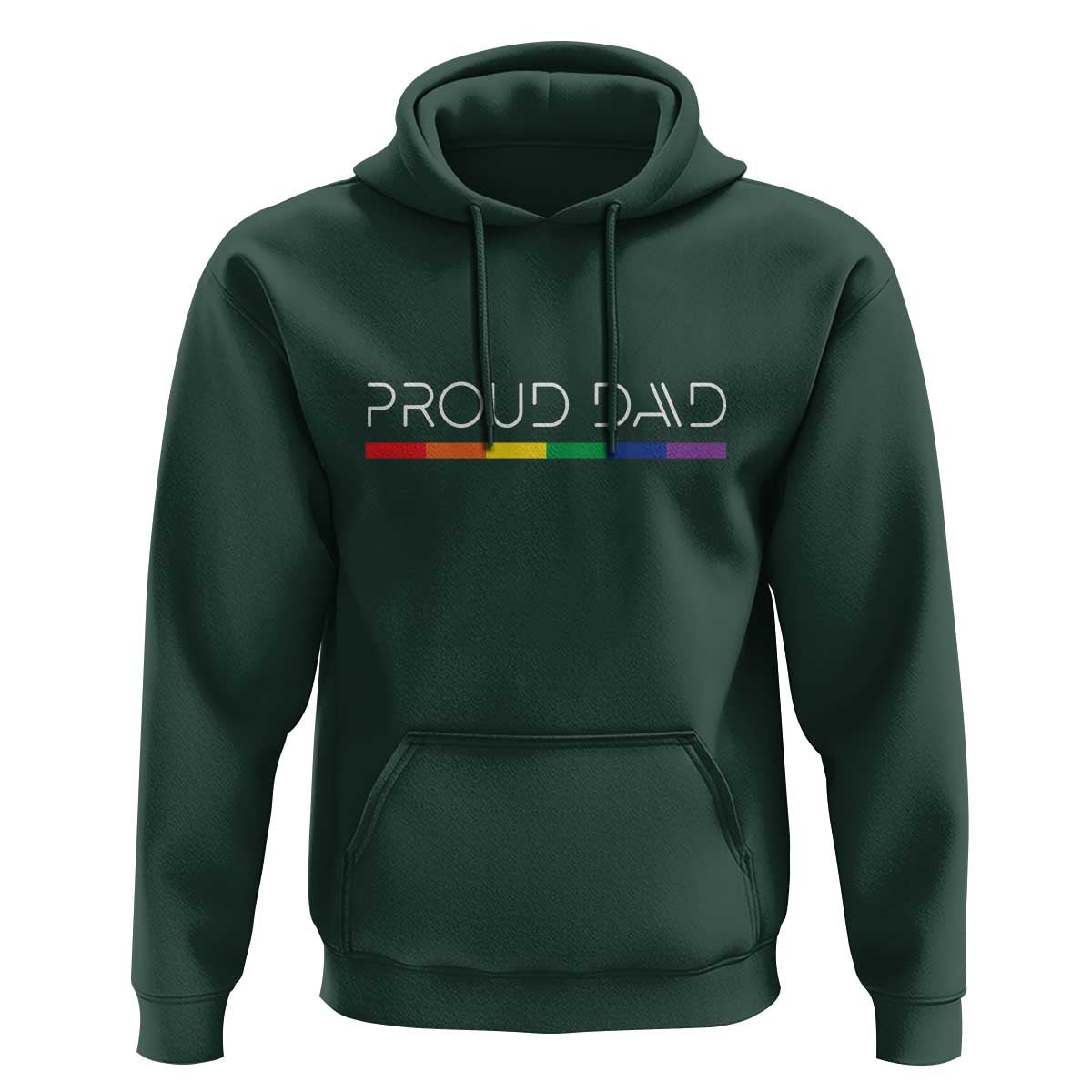 LGBTQ Gay Pride Hoodie Proud Dad Father's Day LGBT Flag - Wonder Print Shop