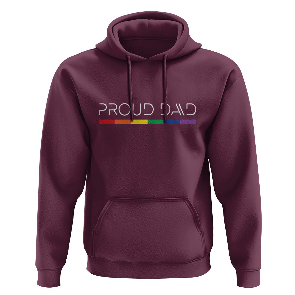 LGBTQ Gay Pride Hoodie Proud Dad Father's Day LGBT Flag - Wonder Print Shop