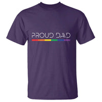 LGBTQ Gay Pride T Shirt Proud Dad Father's Day LGBT Flag - Wonder Print Shop