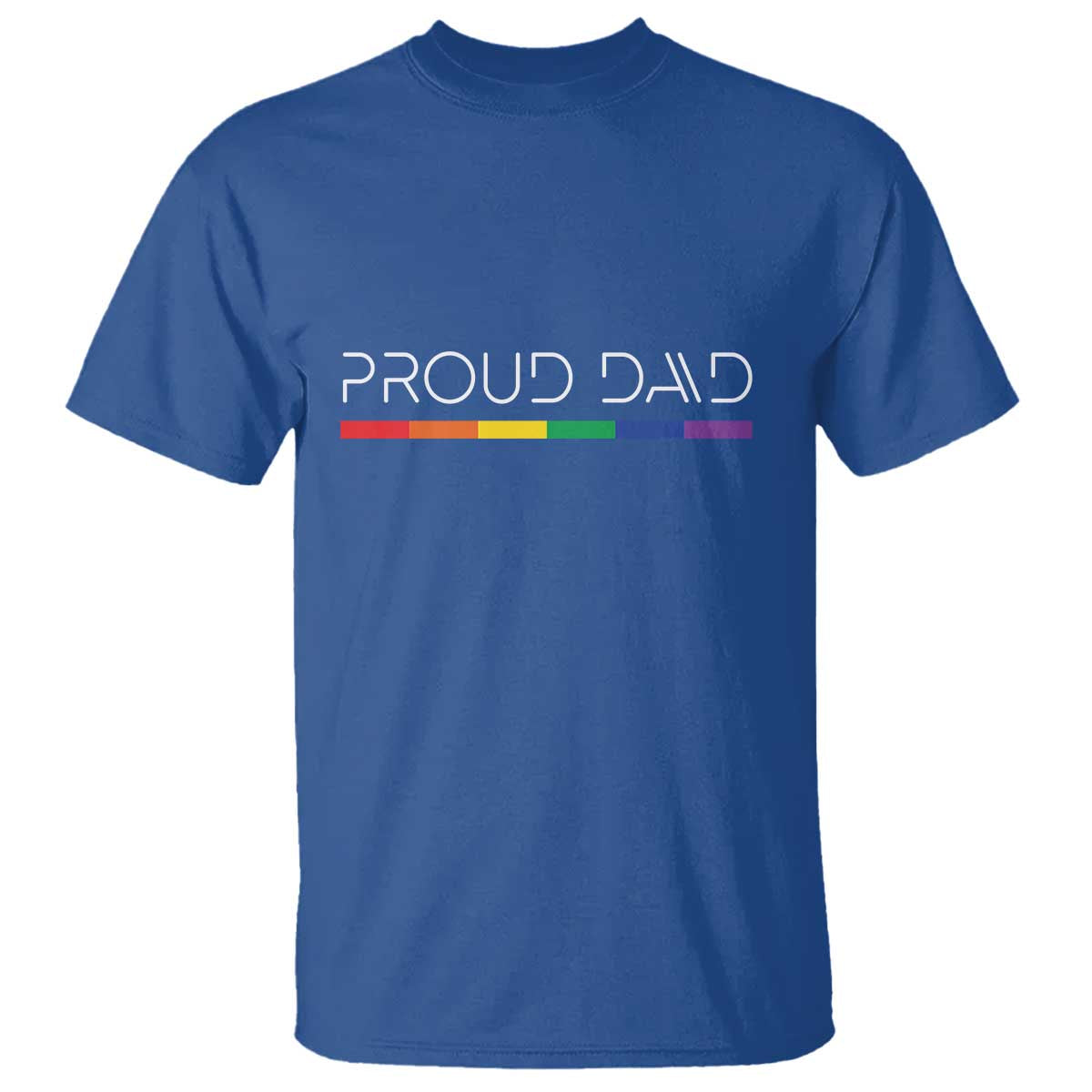 LGBTQ Gay Pride T Shirt Proud Dad Father's Day LGBT Flag - Wonder Print Shop