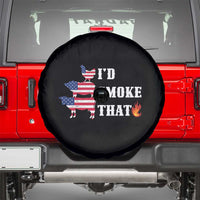 4th Of July BBQ Spare Tire Cover I'd Smoke That Barbecue Cook Pitmaster Grill Chef