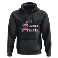 4th Of July BBQ Hoodie I'd Smoke That Barbecue Cook Pitmaster Grill Chef - Wonder Print Shop