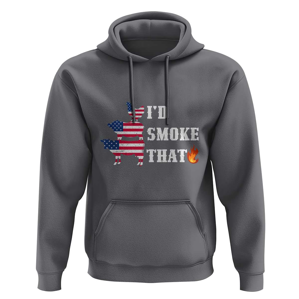 4th Of July BBQ Hoodie I'd Smoke That Barbecue Cook Pitmaster Grill Chef - Wonder Print Shop