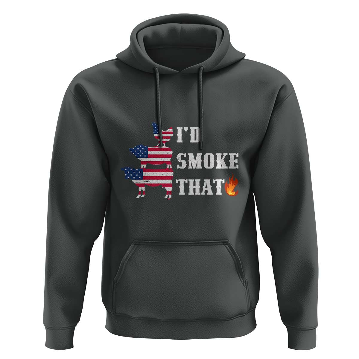 4th Of July BBQ Hoodie I'd Smoke That Barbecue Cook Pitmaster Grill Chef - Wonder Print Shop