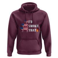 4th Of July BBQ Hoodie I'd Smoke That Barbecue Cook Pitmaster Grill Chef - Wonder Print Shop