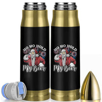 Christmas In July Bullet Tumbler Ho Ho Hold My Beer Summer Santa USA Flag 4th Of July - Wonder Print Shop