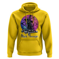 Cat Lover Hoodie Black Meowgic Pentagram Witchcraft Magic - Wonder Print Shop