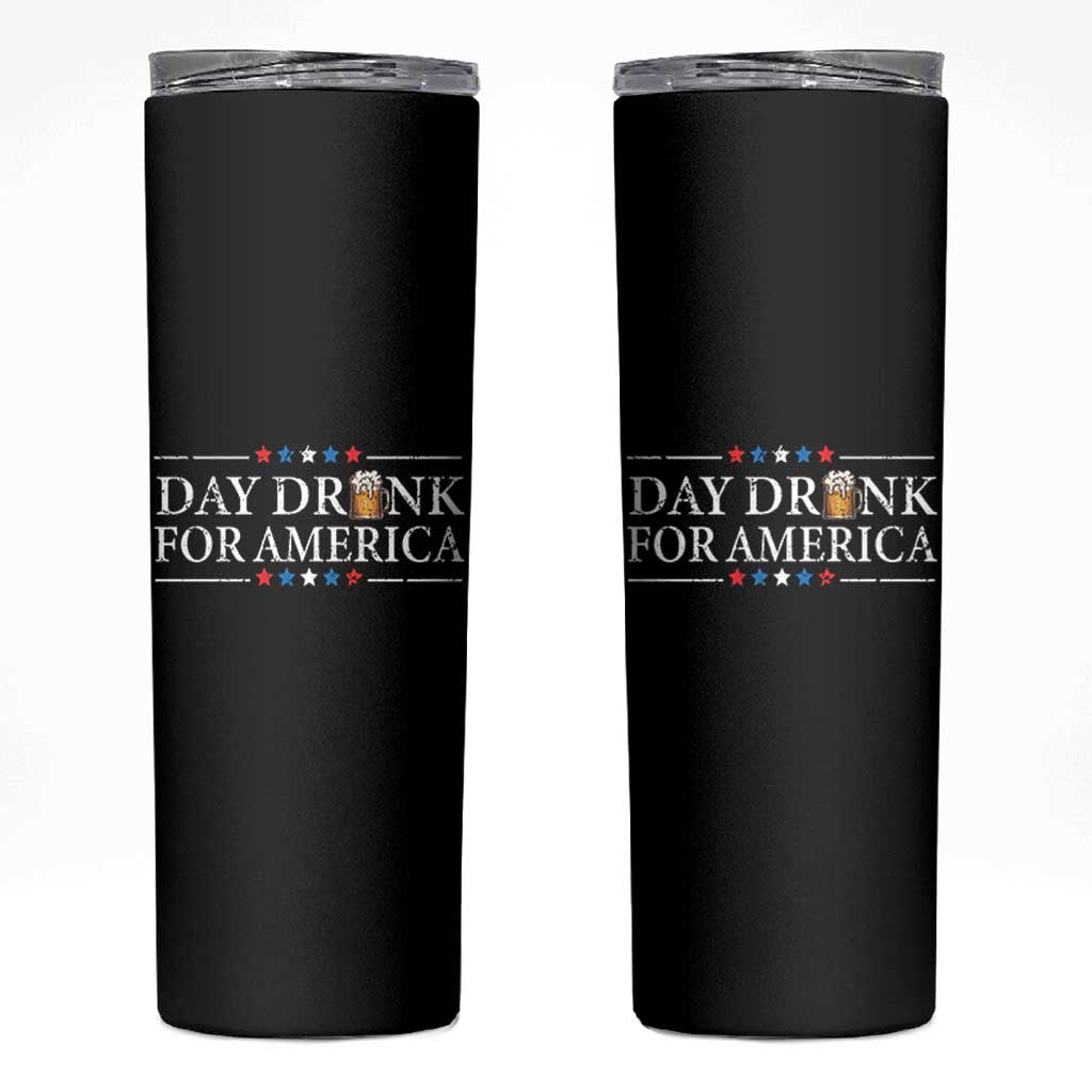 Funny 4th Of July Drinking Skinny Tumbler Day Drunk For American - Wonder Print Shop