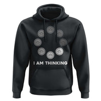 Checkers Lover Hoodie I Am Thinking Board Game Draughts Player - Wonder Print Shop