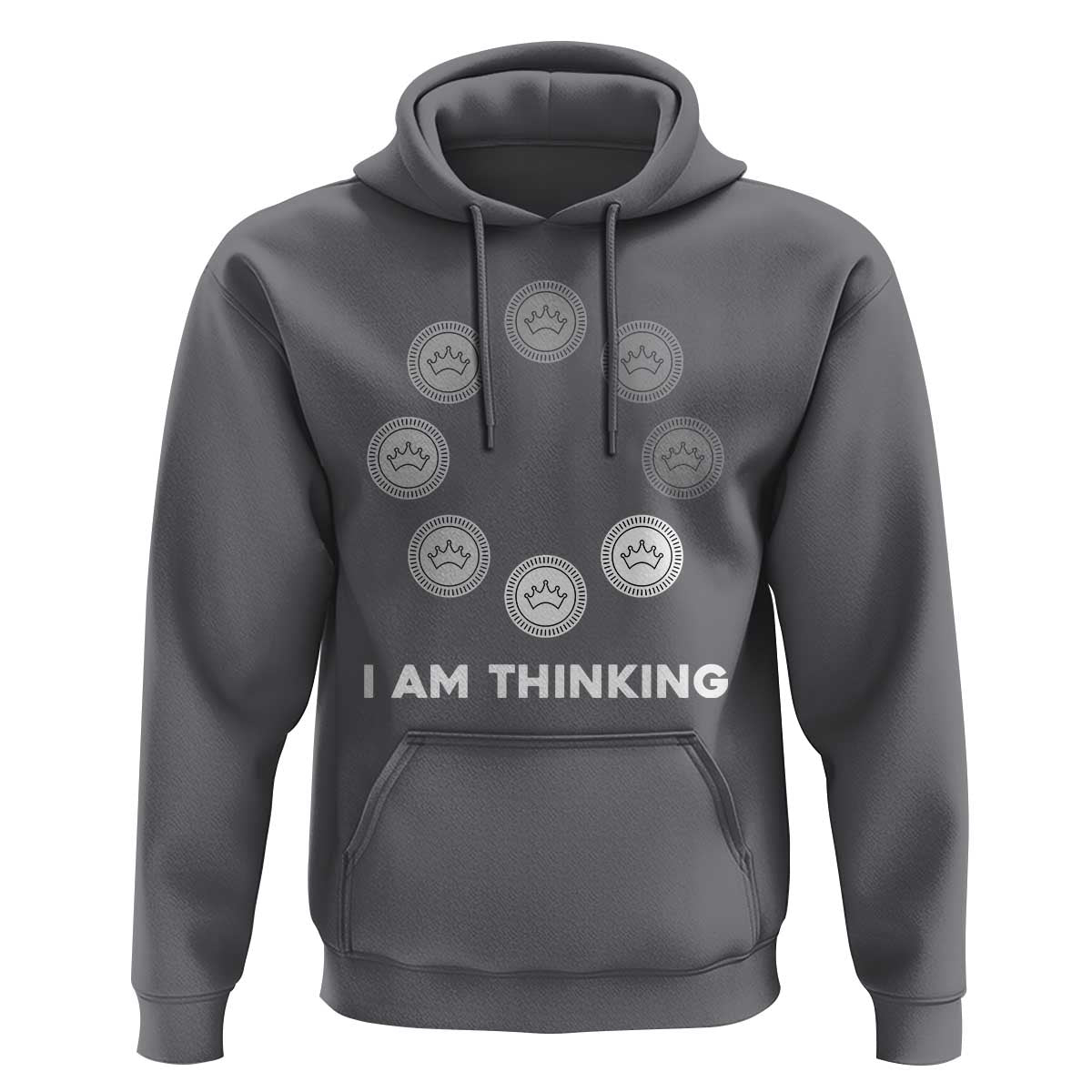 Checkers Lover Hoodie I Am Thinking Board Game Draughts Player - Wonder Print Shop