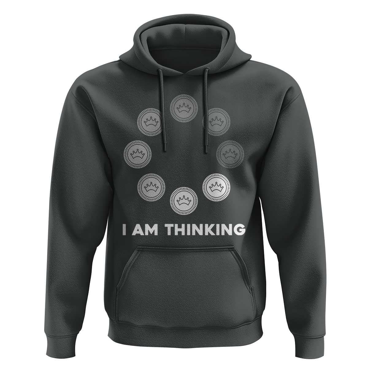 Checkers Lover Hoodie I Am Thinking Board Game Draughts Player - Wonder Print Shop